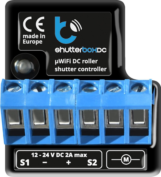 Produktbild BleBox WLAN-Jalousieaktor shutterBox DC (Rolladenaktor)