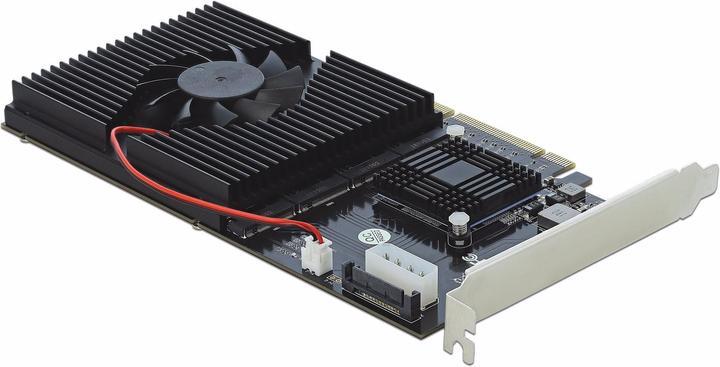 Produktbild Delock Host Bus Adapter PCI-Ex8 - 4x NVME M.2 bootfähig