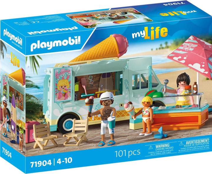 Immagine prodotto Playmobil Camioncino dei gelati con negozio di surf (71904, Playmobil My Life)