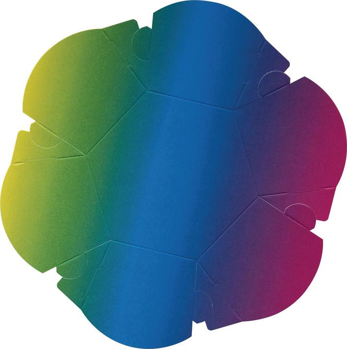 Immagine prodotto Folia Cestino di Pasqua arcobaleno in cartoncino (6 x)