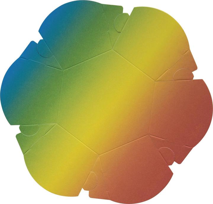 Immagine prodotto Folia Cestino di Pasqua arcobaleno in cartoncino (6 x)