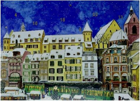 Produktbild CreaDiva Adventskalender Basel A4