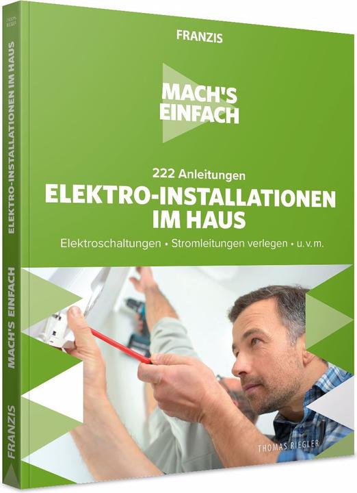 Immagine prodotto Franzis Lernbuch 222 Anleitungen Elektro-Installationen im Haus (Tedesco, Thomas Riegler, 2020)