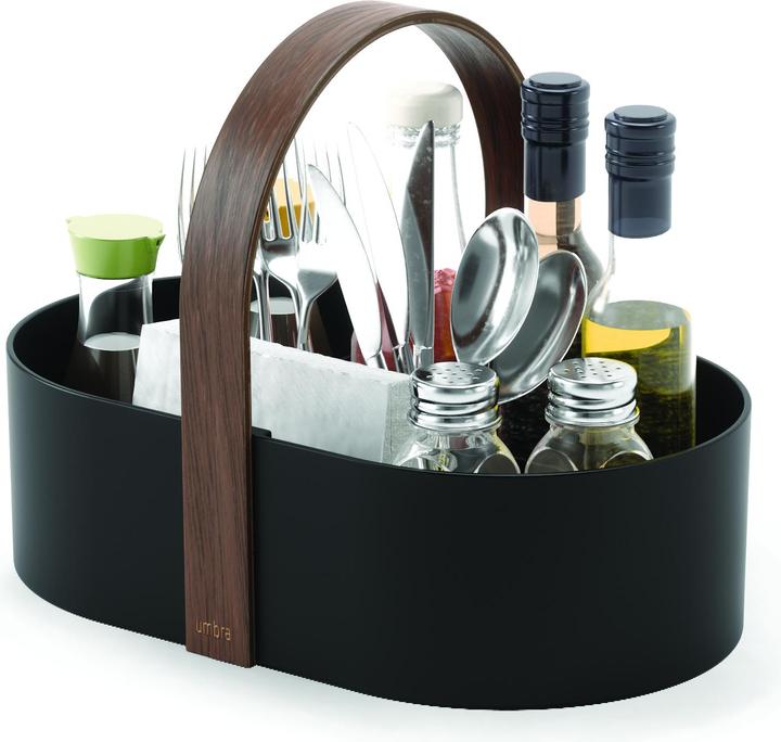 Actual product image Umbra BELLWOOD Caddy, black/walnut