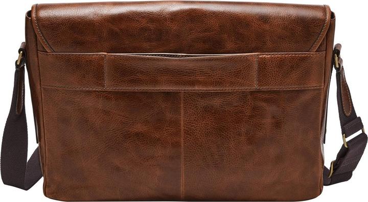 Actual product image Fossil Greenville Messenger leather 41 cm laptop compartment (17")