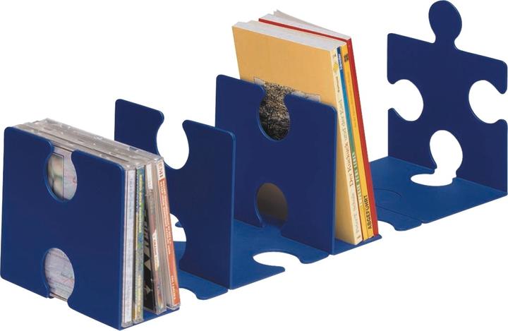 Han CD/Buchstütze Puzzle im 2er-Pack blau