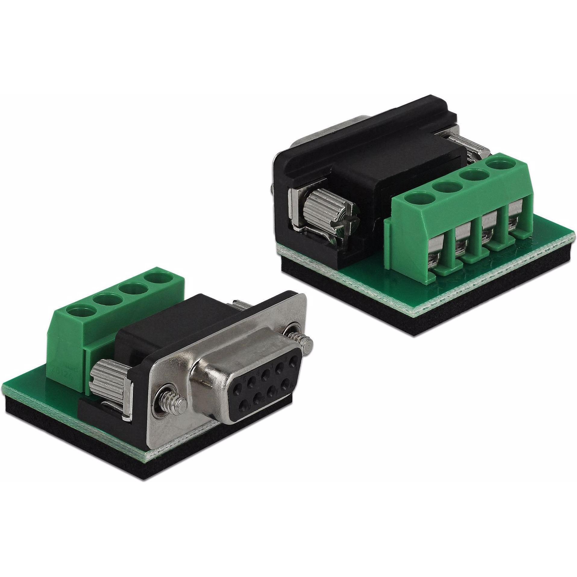 Thumbnail - Delock Steckverbinder RS232 - RS485 Terminal Block, ESD-Schutz (0.06 m), Schnittstellenkabel