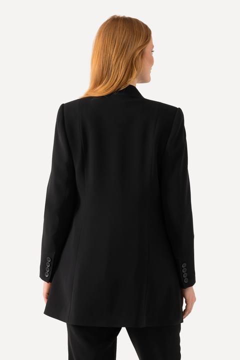 Image du produit Ulla Popken Blazer en acétate, col montant et fermeture à crochet (46)