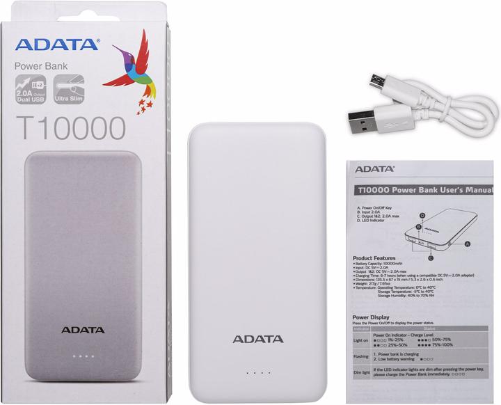 Image du produit Adata T10000 (10000 mAh, 37 Wh)