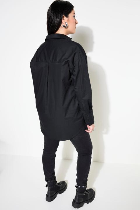 Actual product image Studio Untold Logo Cuff Oversized Button Down Blouse (54)