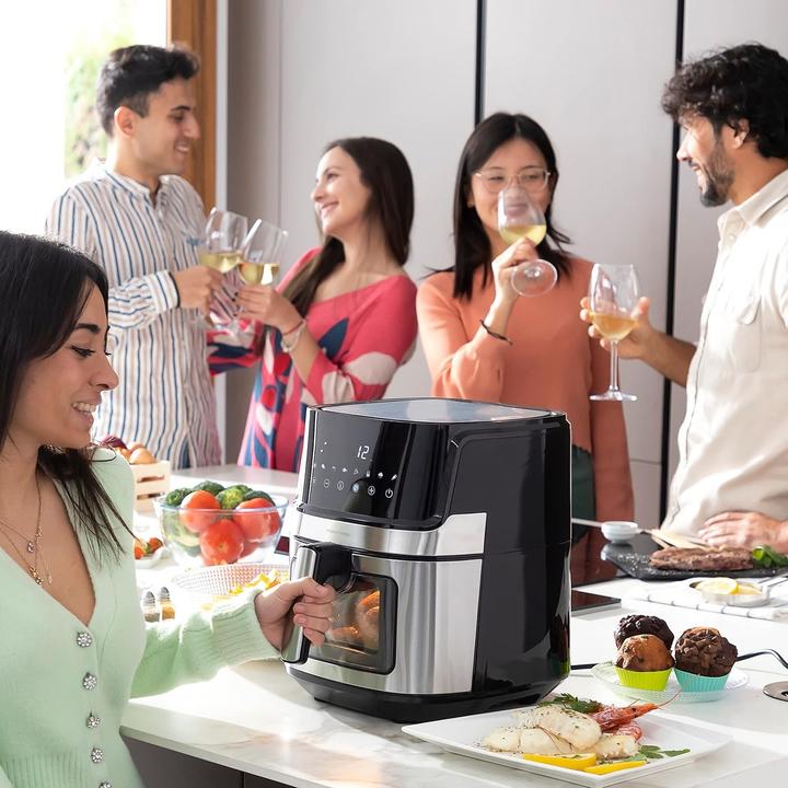 Produktbild InnovaGoods Heissluftfritteuse Fryinn View 6500 1700 W 6,5 L Edel