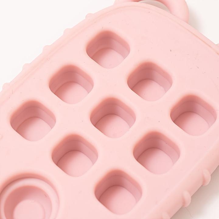 Actual product image Activity Board Creative silicone teether, BPA free teether, phone shaped teether, soft textured teether (0 Months)