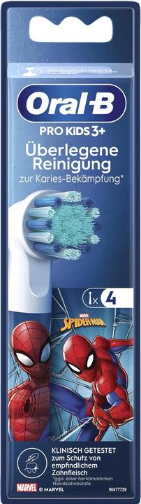 Oral-B Attachment brushes Kids Spiderman 4 pcs. (4 x)