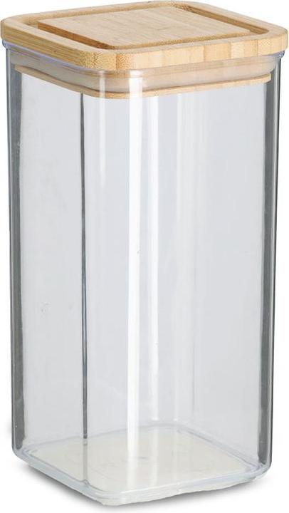Immagine prodotto Zeller Present Barattolo con coperchio in bambù, 1200 ml, plastica (1.20 l)