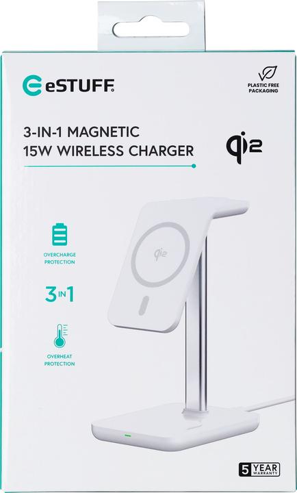 Produktbild eSTUFF QI2 3-in-1 Magnetic Wireless
