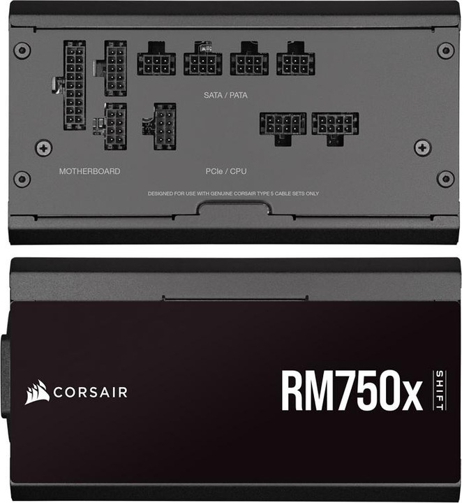 Actual product image Corsair RM750x SHIFT 80 PLUS Gold (750 W)