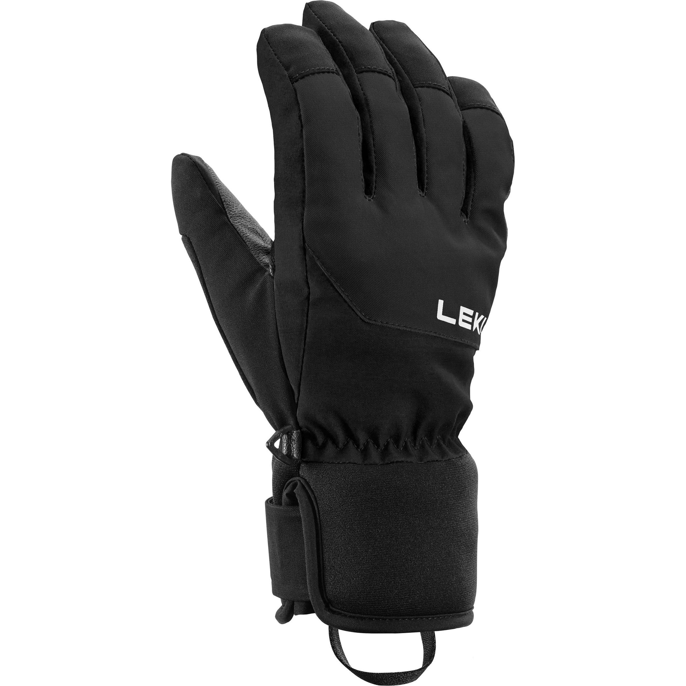 Leki, Jungen, Handschuhe, Kid's Bird Junior, Schwarz, (XS)