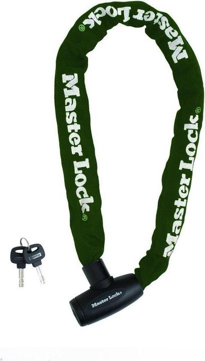 Actual product image Master Lock Masterlock 8022EURD Kettenschloss, Stahl mit Vinyl, 8mm, 0,6m
