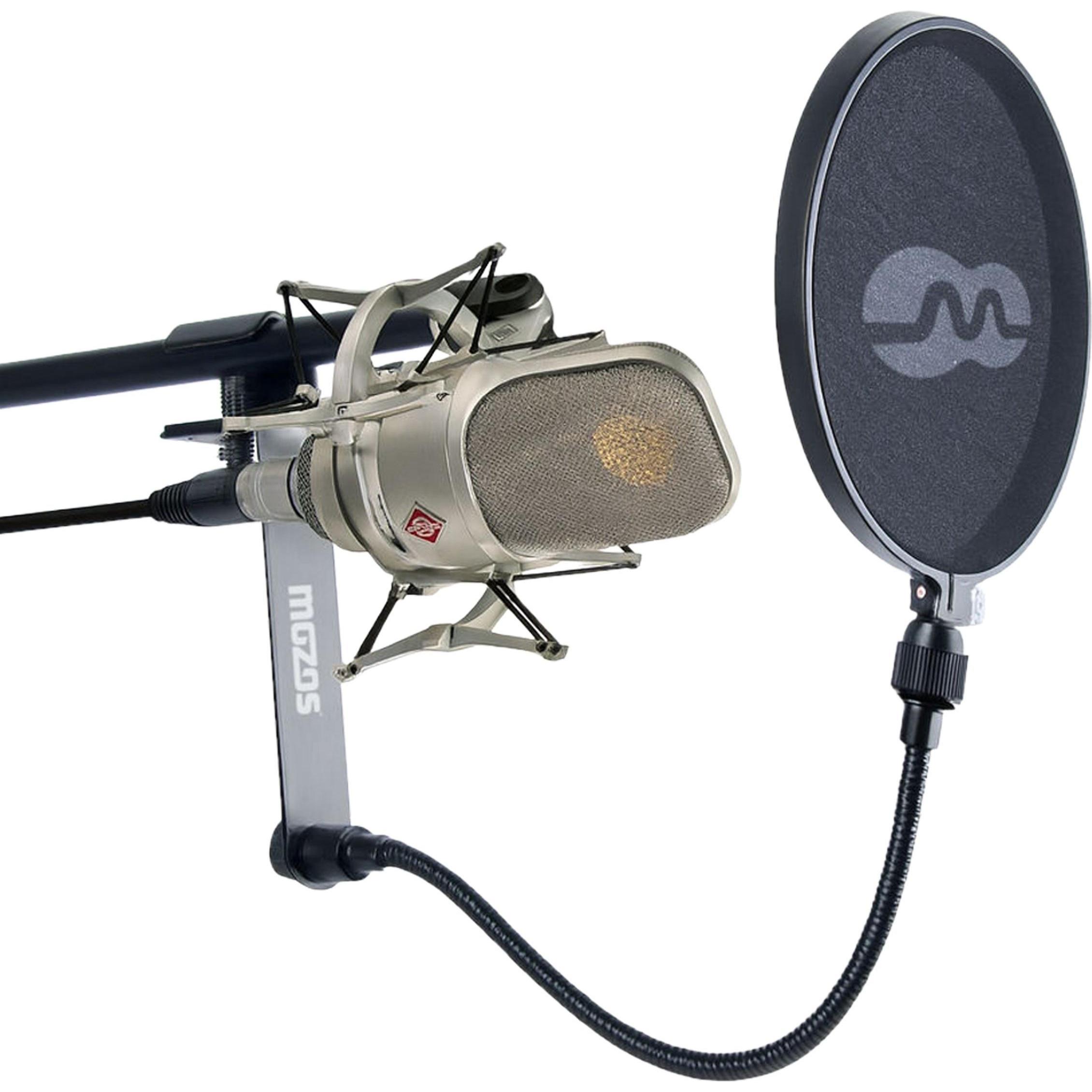 Mozo Mozos PS-3 Filtr Pop do Mikrofonu z giętkim ramieniem 25cm, Filtro anti-pop per microfoni