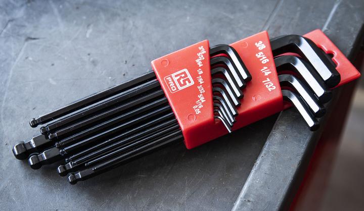 Produktbild RS PRO 13 Piece Imperial Haxagon Ball Key Set