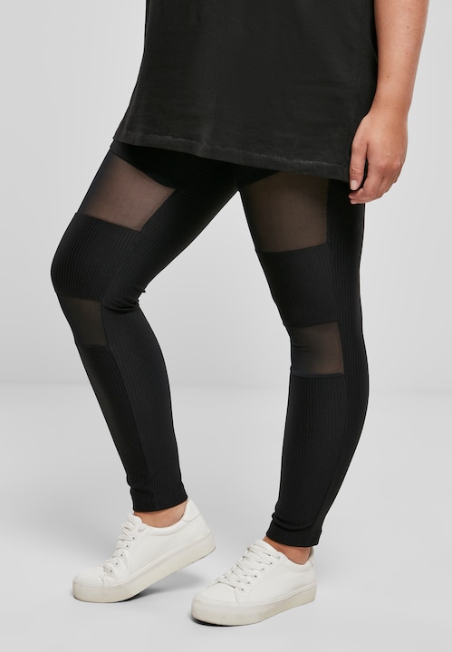 Image du produit Urban Classics Ladies Tech Mesh Rib Leggings (XS)