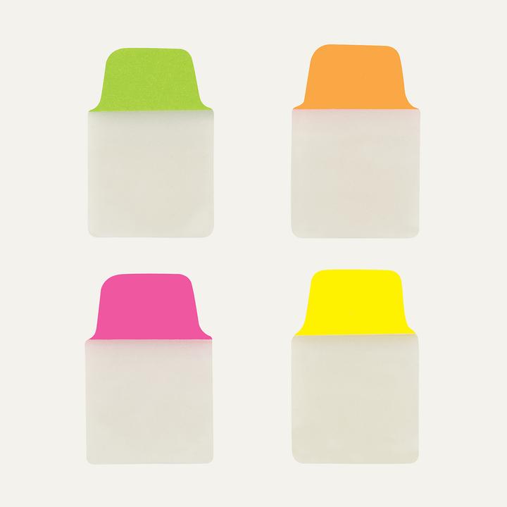 Produktbild Avery Zweckform Haftstreifen UltraTabs Neon 25,4 x 38 mm beschreibbare Taben, aus Polyester, papierbeschic