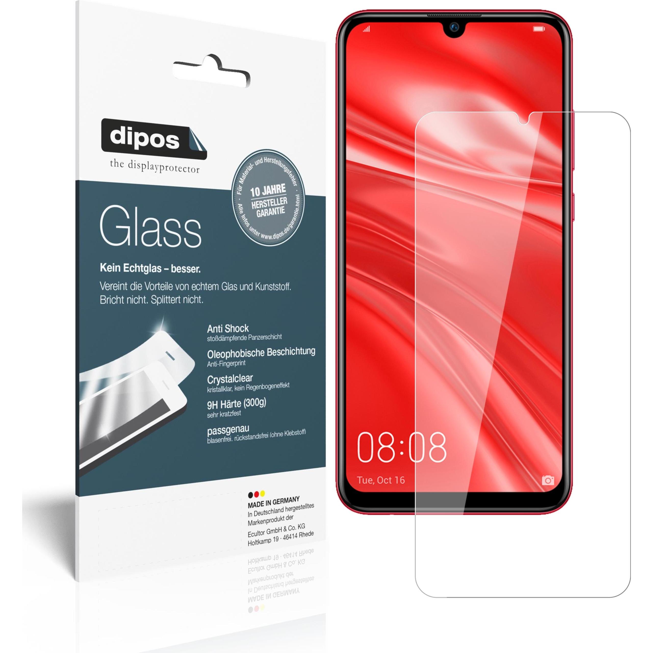 Dipos Displayschutz Anti-Shock (2 Stück, Huawei Nova Lite 3), Smartphone Schutzfolie, Transparent