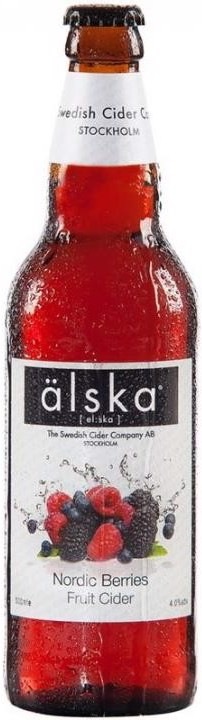Actual product image Älska NORDIC BERRY Cider box 12 x 500 ml / 4 % Sweden (12 x 50 cl)