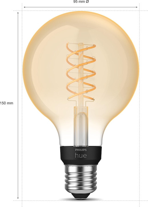 Actual product image Philips Hue White BT (E27, 7 W, 550 lm, 1 x, G)