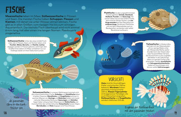 Produktbild Panini Tiere: Glow-in-the-Dark-Sticker – Das grosse Buch der Tiere