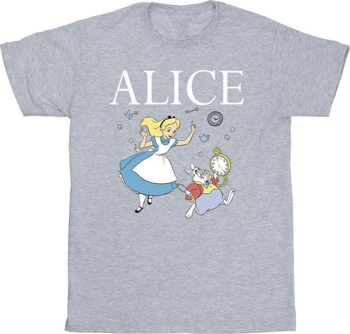 Image du produit Disney Mens Alice In Wonderland Follow The Rabbit T-Shirt (M)