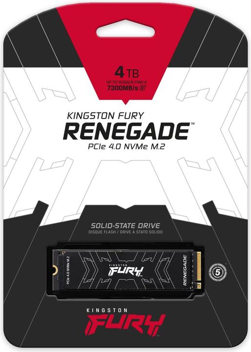 Productafbeelding Kingston FURY Renegade (4000 GB, M.2 2280)