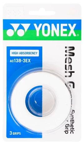 Actual product image Yonex AC 138-3EX Mesh Grap white 3-pack