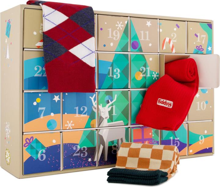 Produktbild Givyn Adventskalender Socken 40-46 (40 - 46)