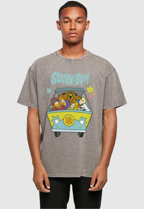 Produktbild Absolute Cult Scooby Doo - Mystery Machine Group Acid Washed Oversized Tee - 115125 (XL)