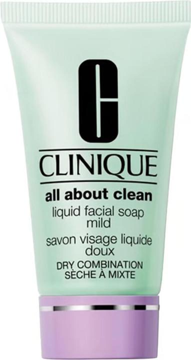 Actual product image Clinique All About Cleansing Liquid Soap Mild (Facial cleansing wipes, 30 ml)