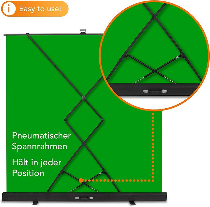 Actual product image Walimex pro Roll-up panel background green 210x220 (210 cm, 220 cm)