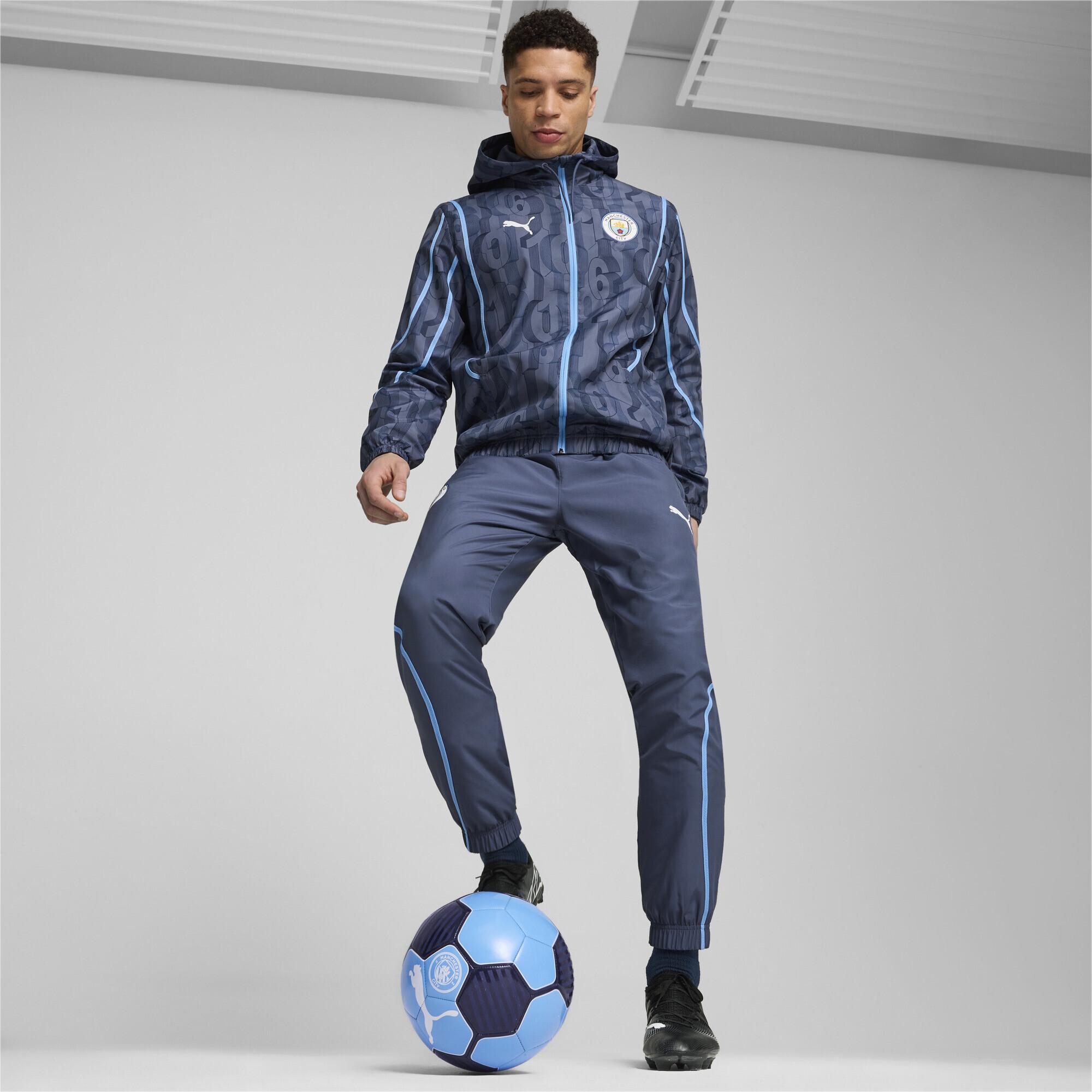 Thumbnail - Puma, Herren, Jacke, MCFC Prematch Woven Jacket (XL), Blau, XL