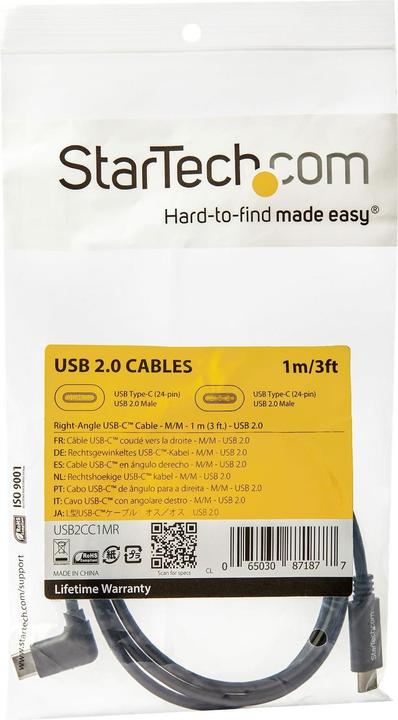 Produktbild StarTech USB 2.0 (1 m, USB 2.0, 60 W)