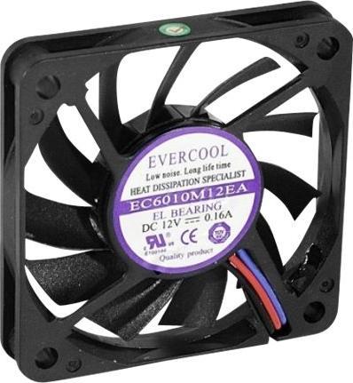 Actual product image Exertis Connect Fan 60 x 60 x 10 mm, plain bearing (60 mm)
