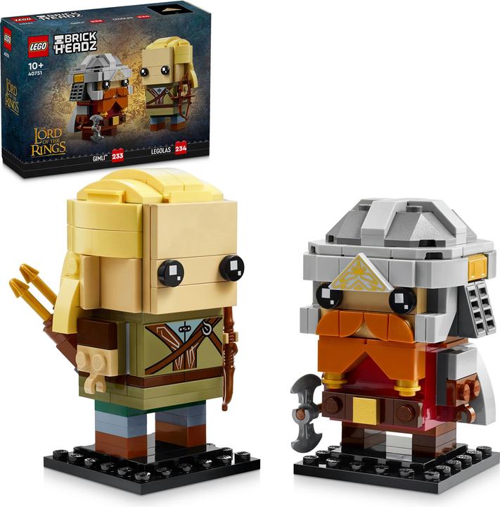 Immagine prodotto LEGO Il Signore degli Anelli Legolas e Gimli (40751, LEGO Brickheadz)