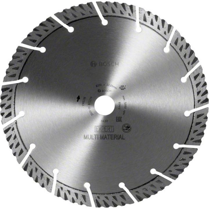 Immagine prodotto Bosch Professional Zubehör Dischi diamantati EXPERT MultiMaterial, 230 x 22,23 x 2,4 x 15 mm