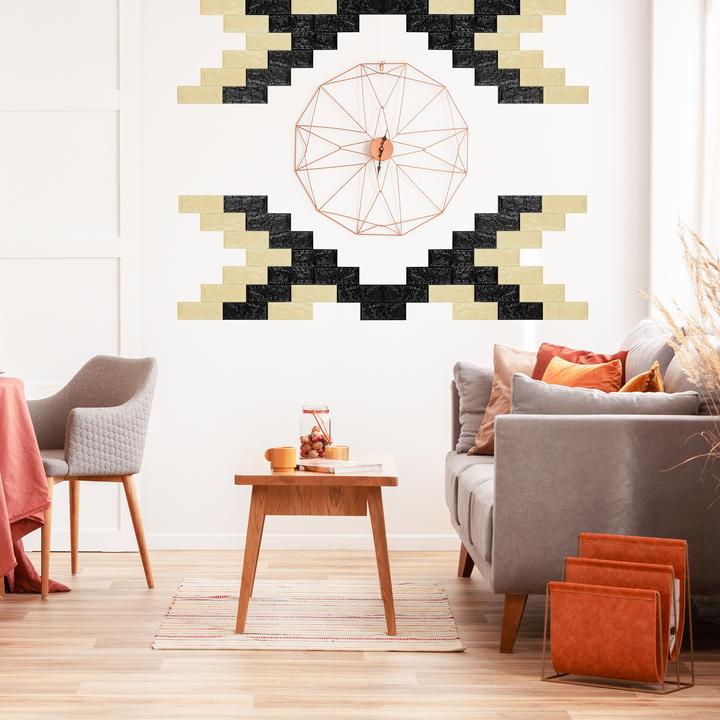 Actual product image Relaxdays Self-Adhesive Wall Panel Set (70 x 78 cm)