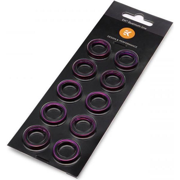 EKWB EK-Torque STC-13/10 Farbring - 10er Pack, Wasserkühlung Anschluss, Violett