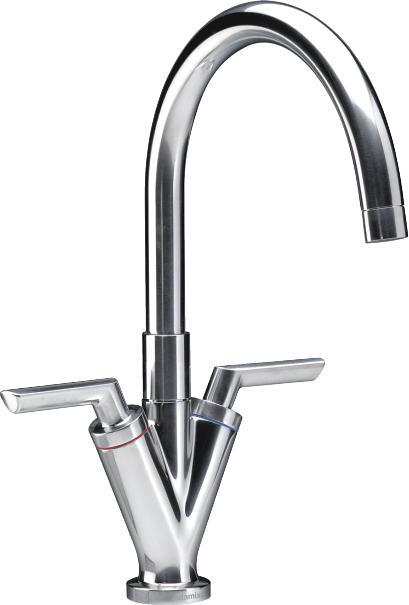 Damixa Venus køkkenarmatur i krom med høj tud