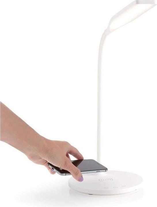 Image du produit Techly 5.5W LED Desk Touch Lamp with Qi Charger 15W (320 lm)