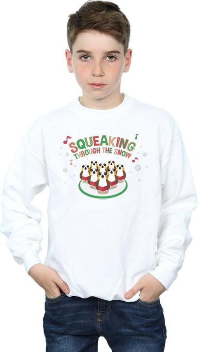 Actual product image Star Wars Boys The Last Jedi Porgs Squeaking Through The Snow Sweatshirt (128)