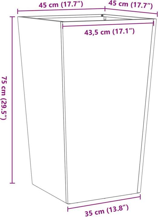 Produktbild vidaXL Pflanzkübel