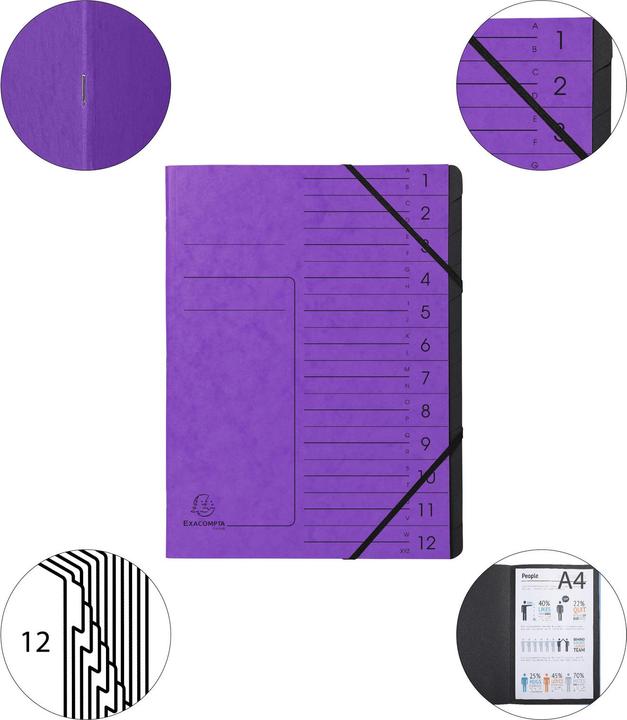 Produktbild Exacompta Ordnungsmappen (A4, 1 x)