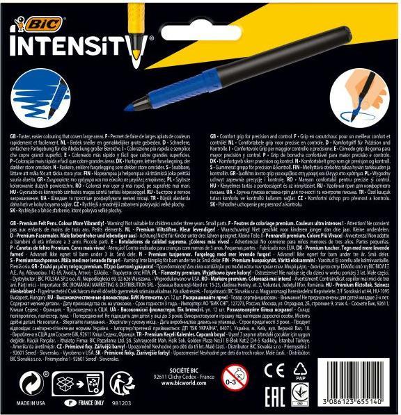 Produktbild Bic Fineliner Intensity 0.7mm (12x)